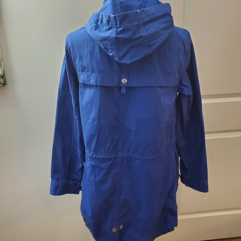 J.Crew Fatigue Hooded Jacket Cobalt blue Sz XS - Picture 6 of 9